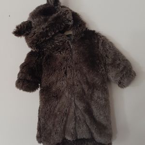 Faux Fur bear baby bunting